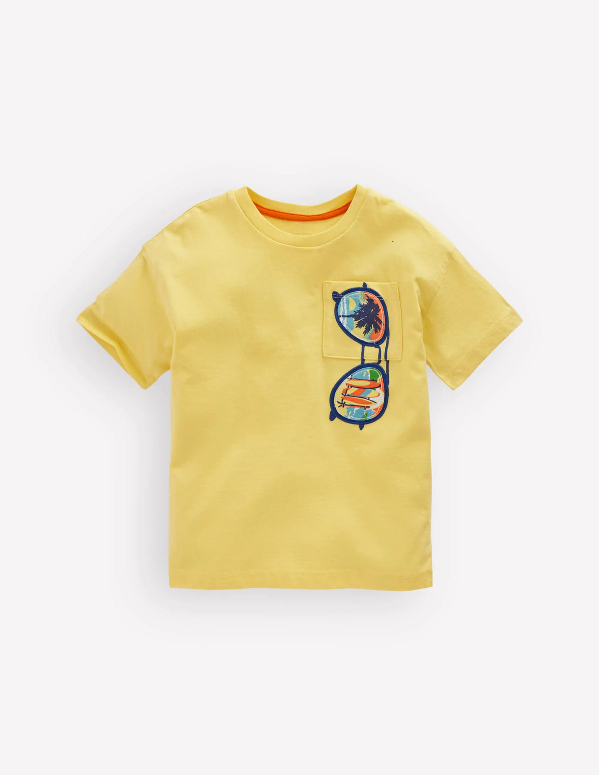 Short Sleeve Badge T-shirt-Sundress Holiday Sunglasses