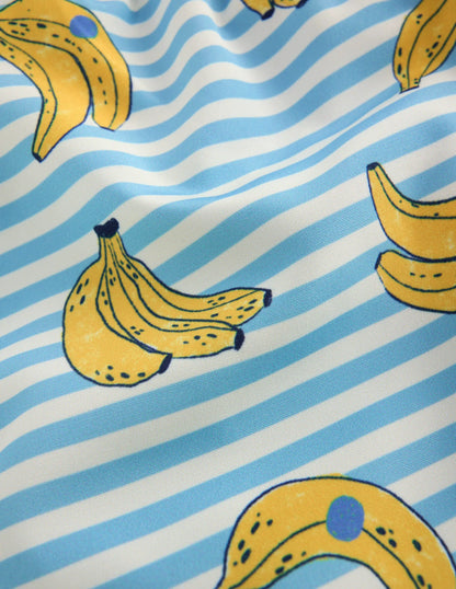 Swim Shorts-Multi Banana Stripe