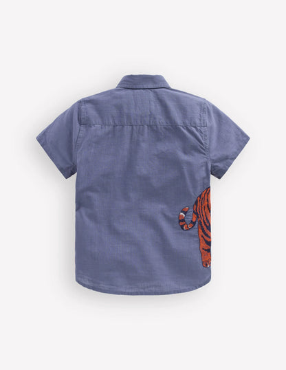 Superstitch Shirt-Vintage Indigo Tiger