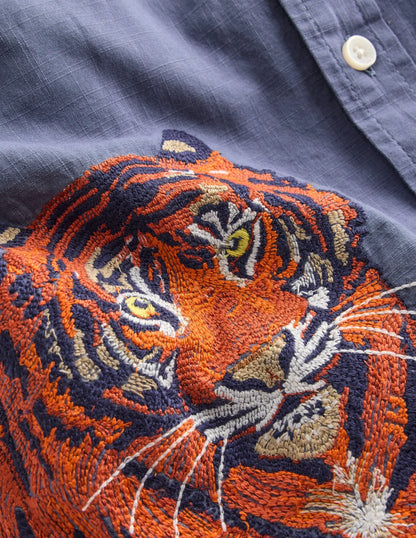 Superstitch Shirt-Vintage Indigo Tiger