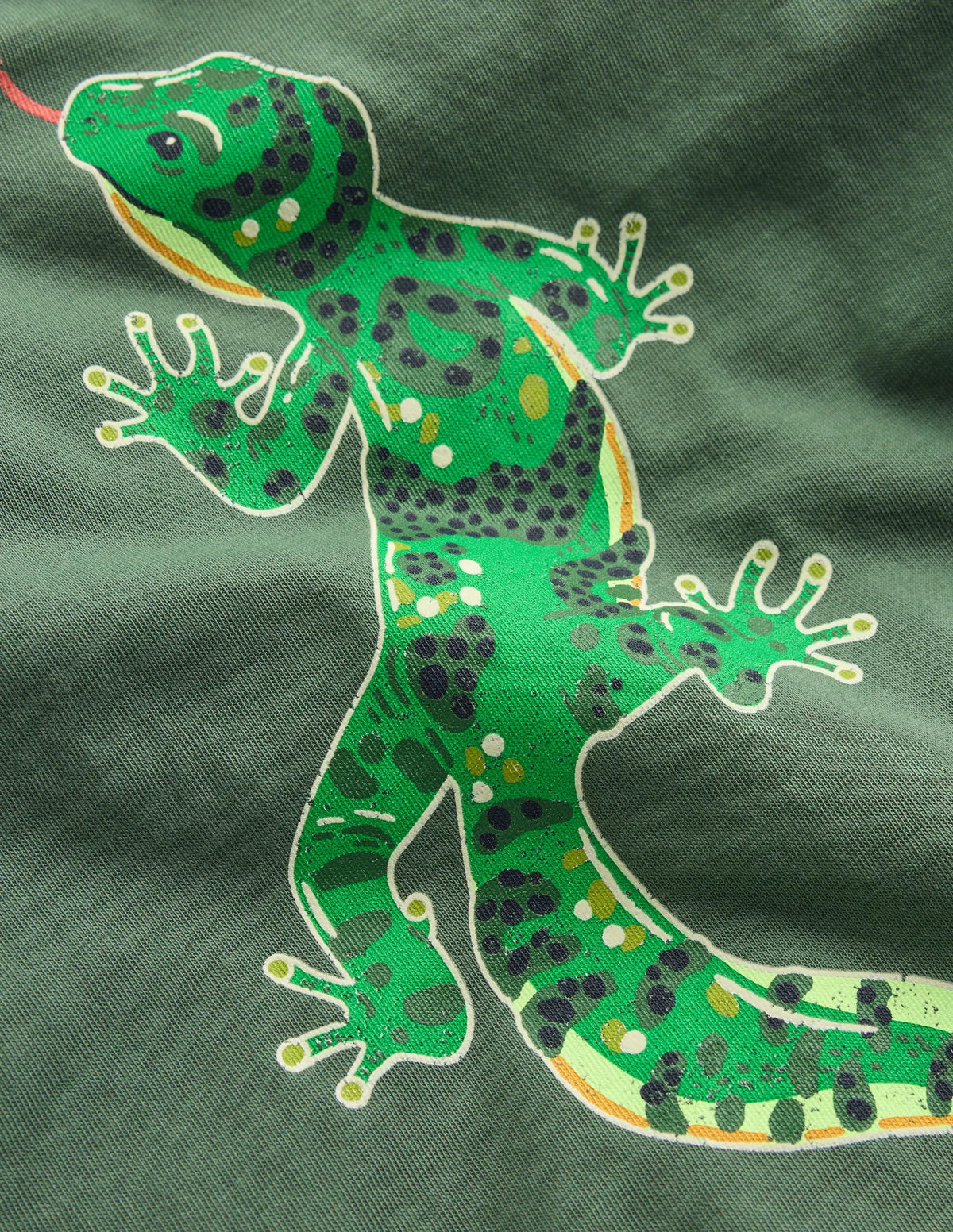 Front and Back Glow T-shirt-Bottle Green, Lizard X-Rray