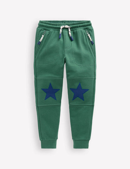 Warrior Knee Joggers-Blue Spruce Star Knee