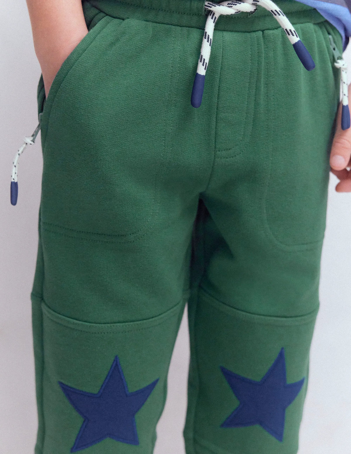 Warrior Knee Joggers-Blue Spruce Star Knee