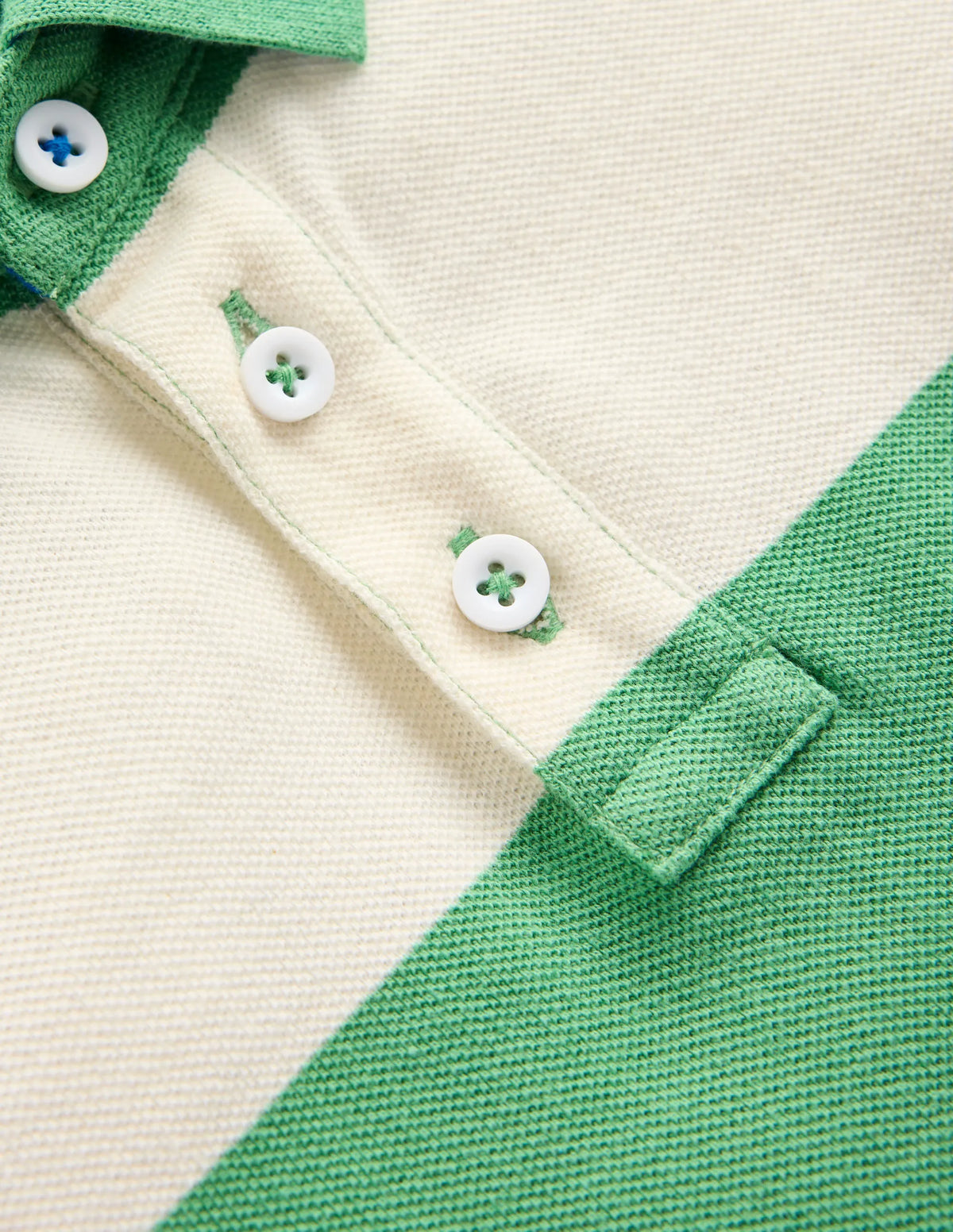 Piqué Polo Shirt-MING GREEN / COCONUT MILK