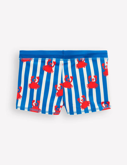 Swim Trunks-Soft Ivory Crab