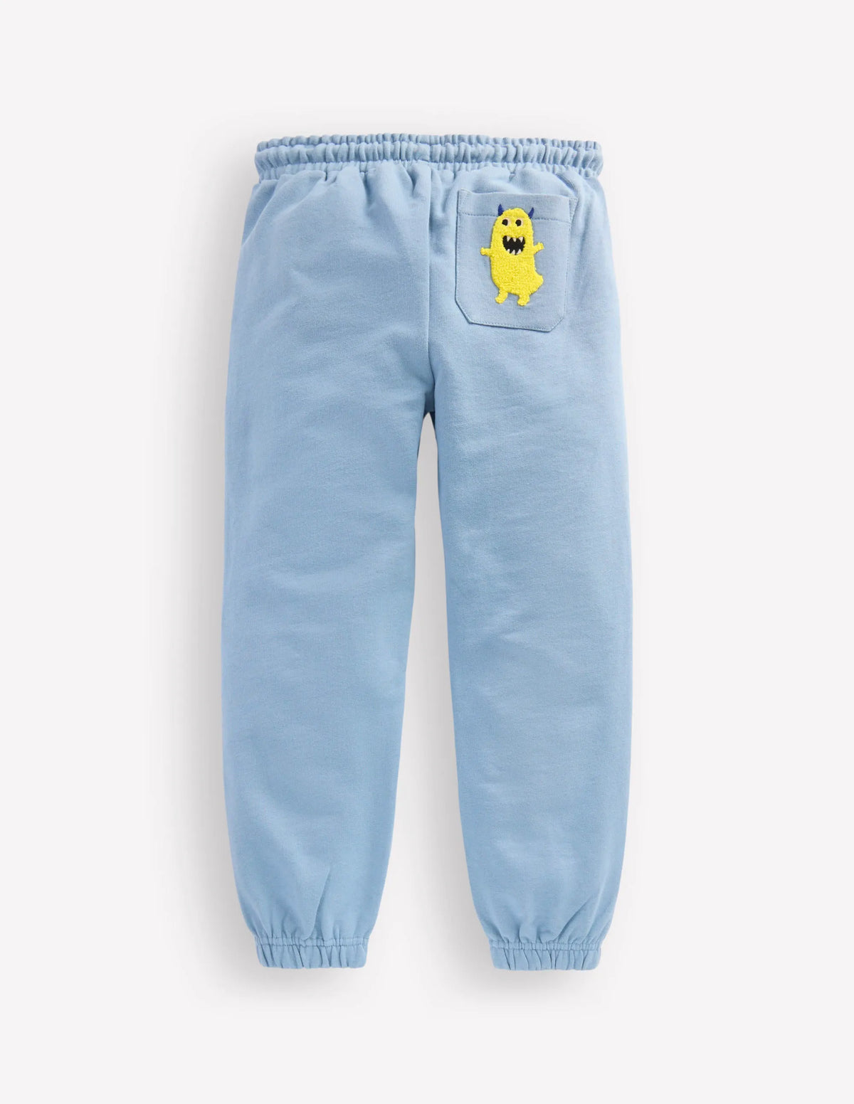 Halloween Glow Sweatpants-French Blue Monster Applique