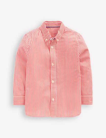 Cotton Shirt-Red Ticking