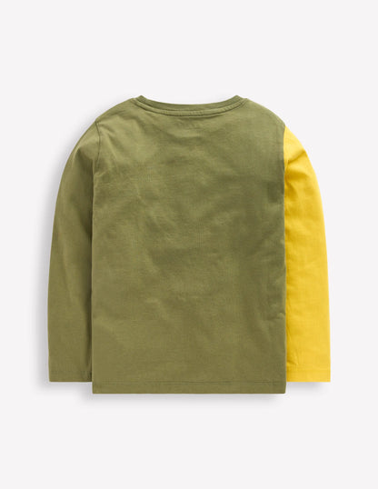 Fun Appliqué T-shirt-Lucky Green Digger