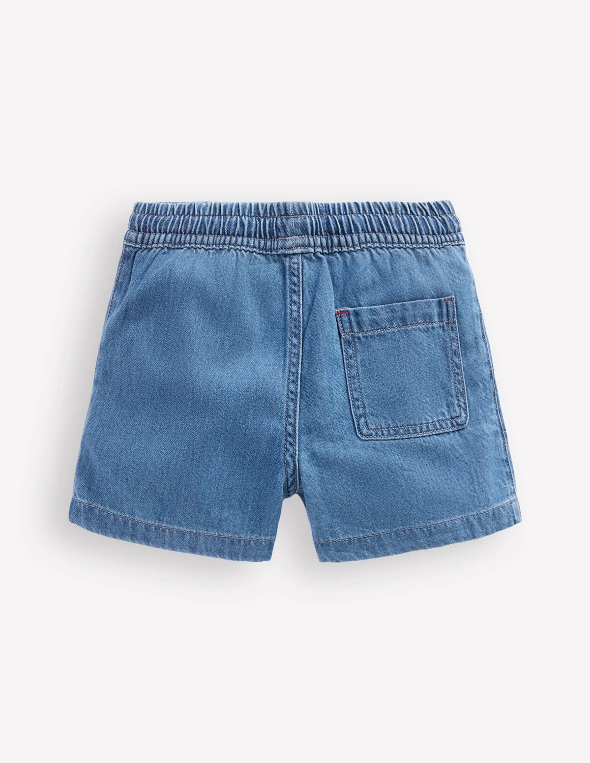 Soft Denim Shorts-Denim