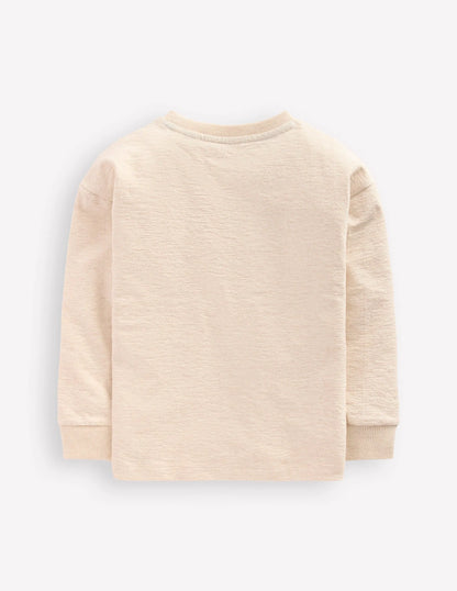 Relaxed Mid-weight T-shirt-Oatmeal Marl