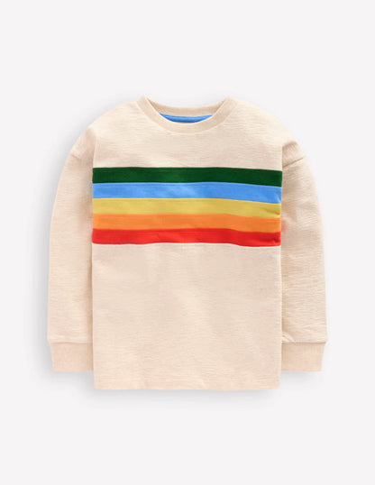 Relaxed Mid-weight T-shirt-Oatmeal Marl