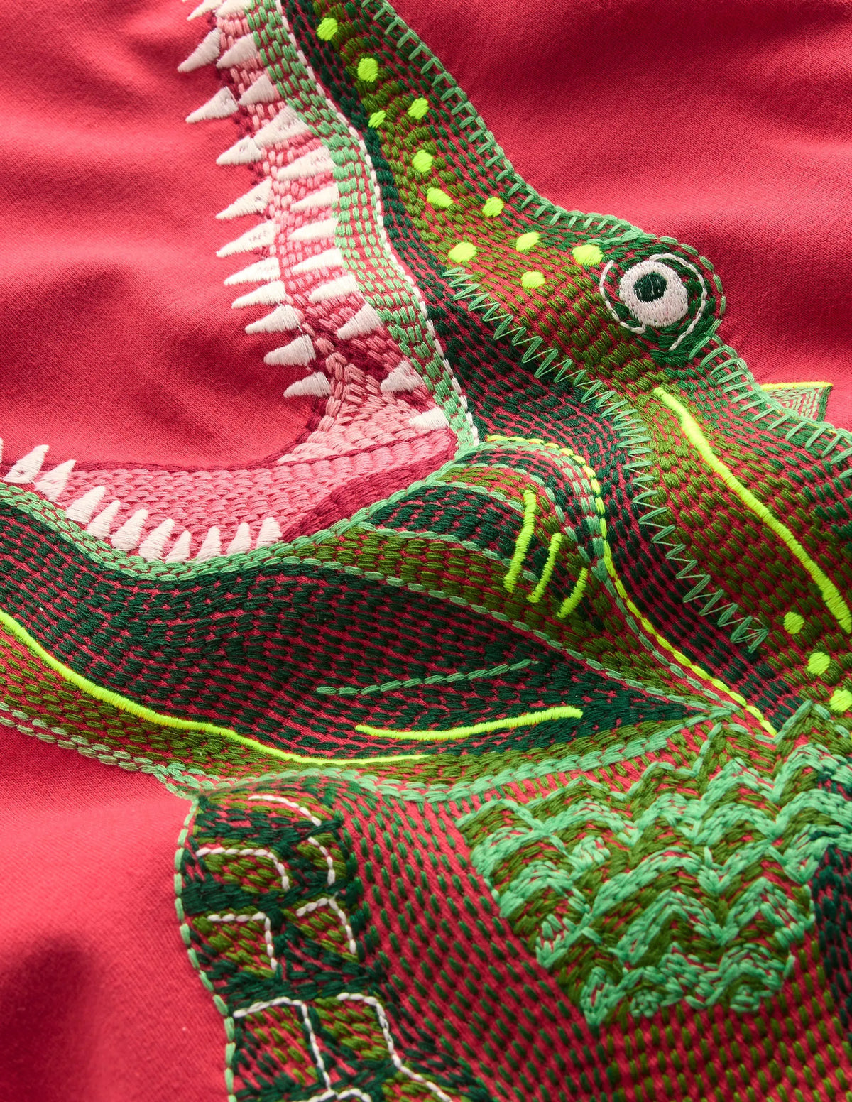 Superstitch T-Shirt-Red Crocodile