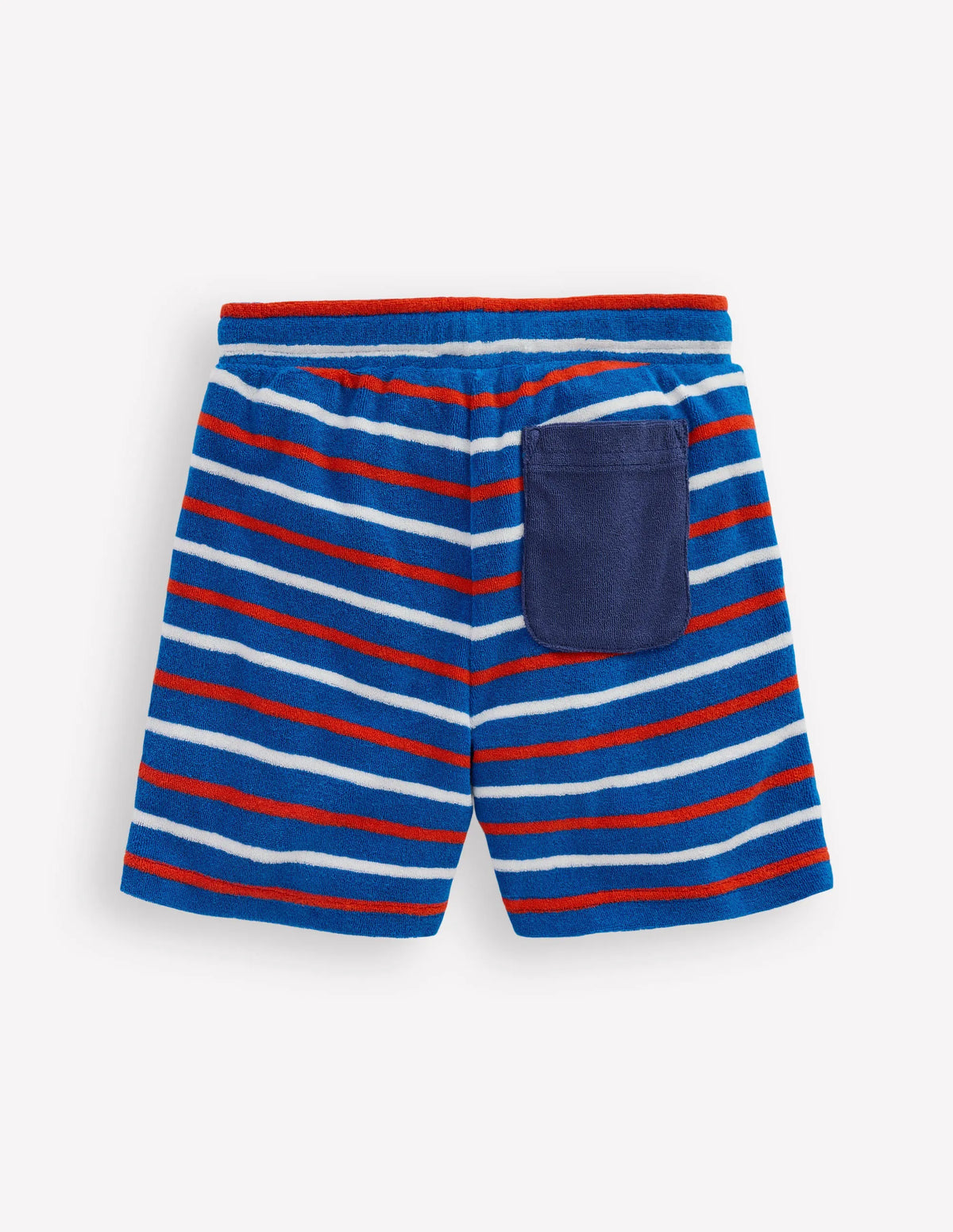 Towelling Shorts-Blue Stripe