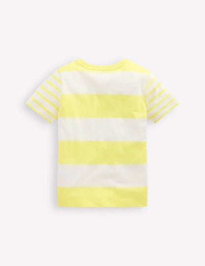 Everyday Short Sleeve T-Shirt-Yellow Hotch sleeve