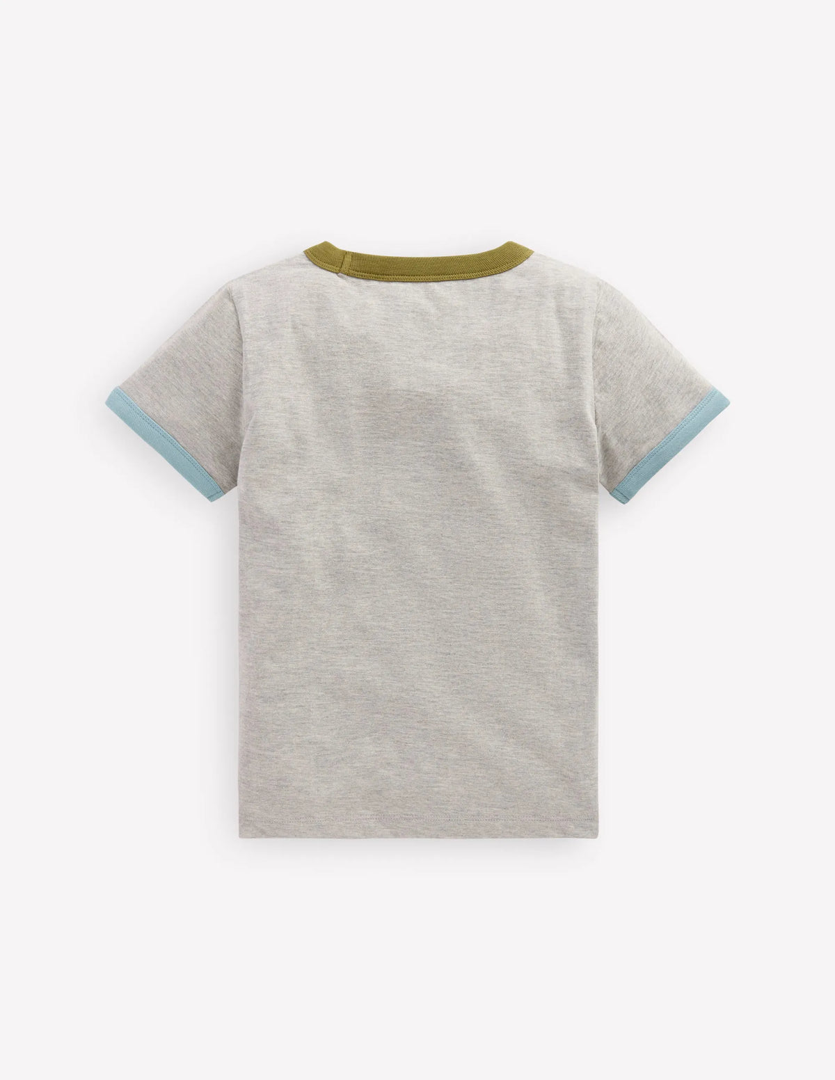 Ringer T-shirt-Grey Marl