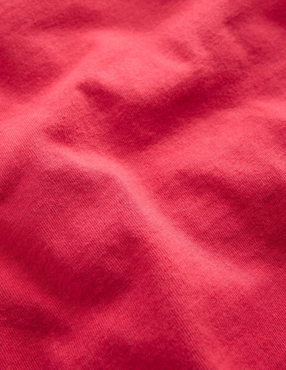 Ringer T-shirt-Cherry Tomato Red