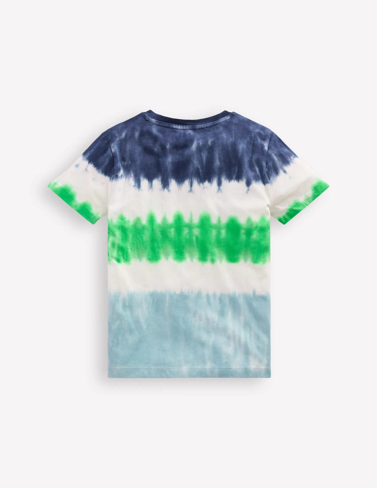 Tie Dye T-shirt-Blue Multi Stripe