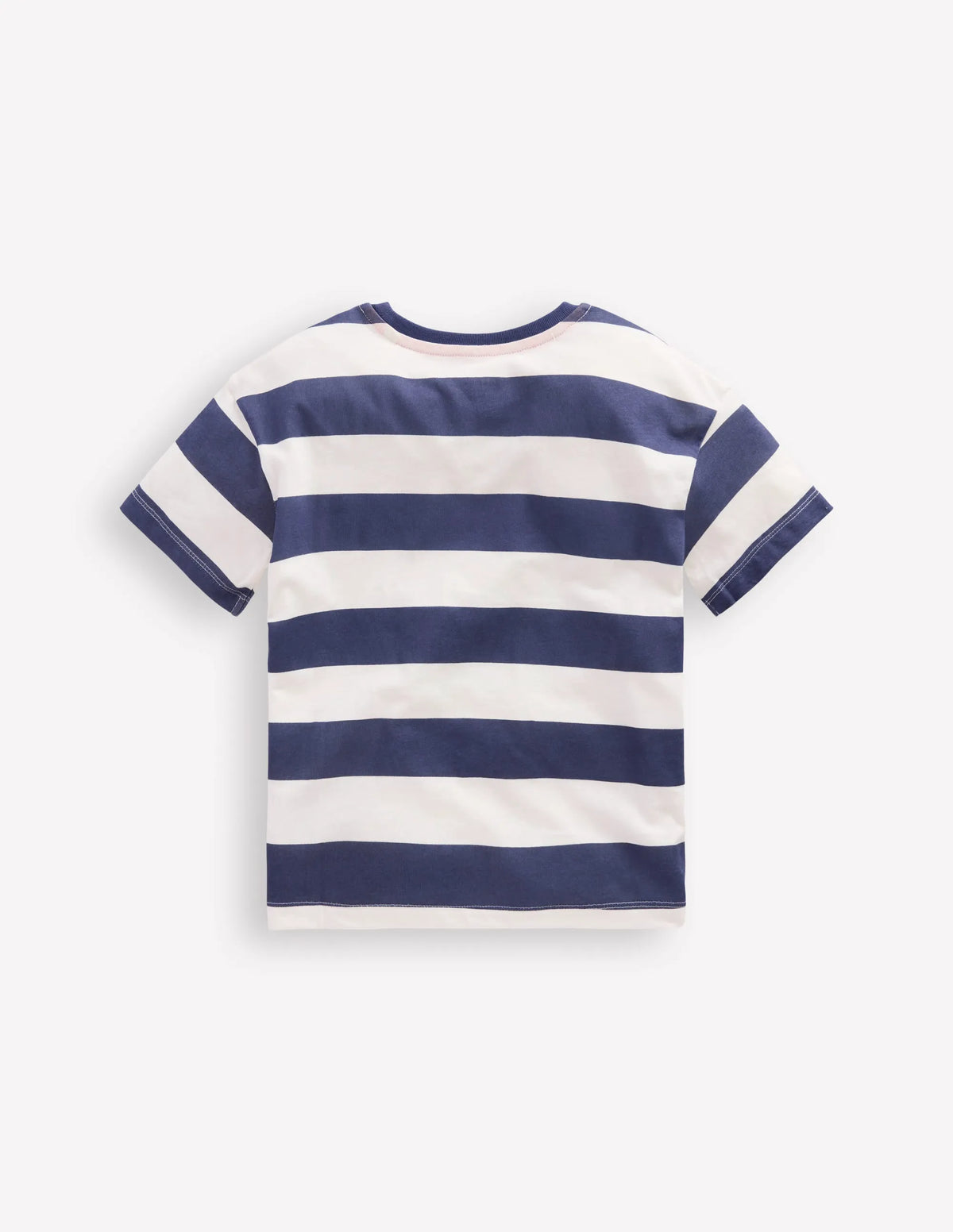 Short Sleeve Badge T-shirt-College Navy Stripe Digger