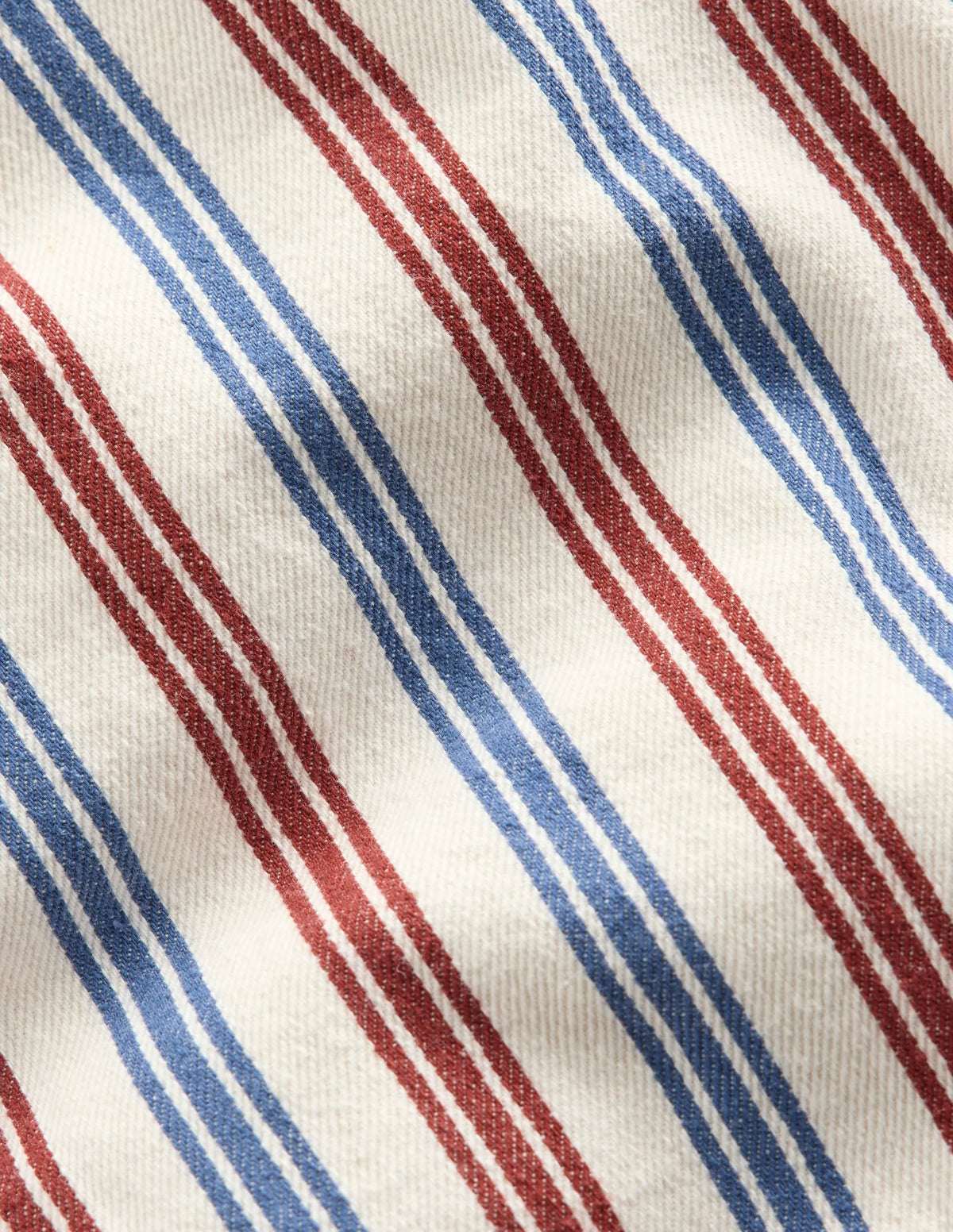 Relaxed Straight Jeans-Blue and Red Stripe