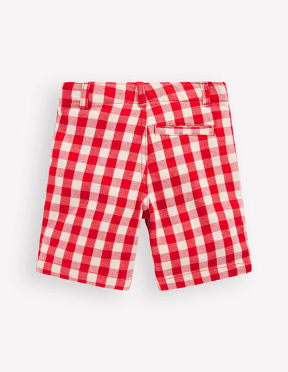 Smart Shorts-Red Gingham