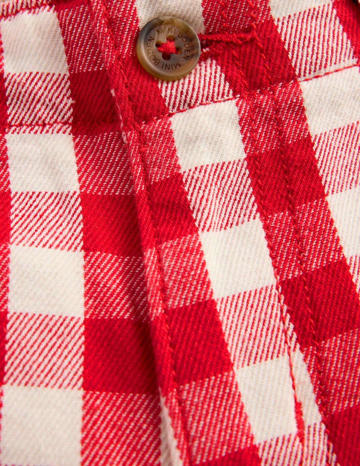 Smart Shorts-Red Gingham