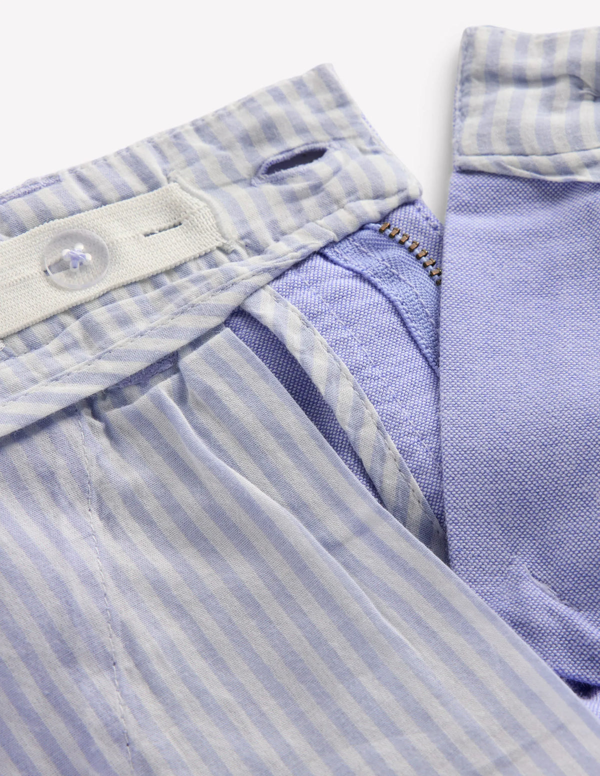 Classic Chino Shorts-Blue Oxford