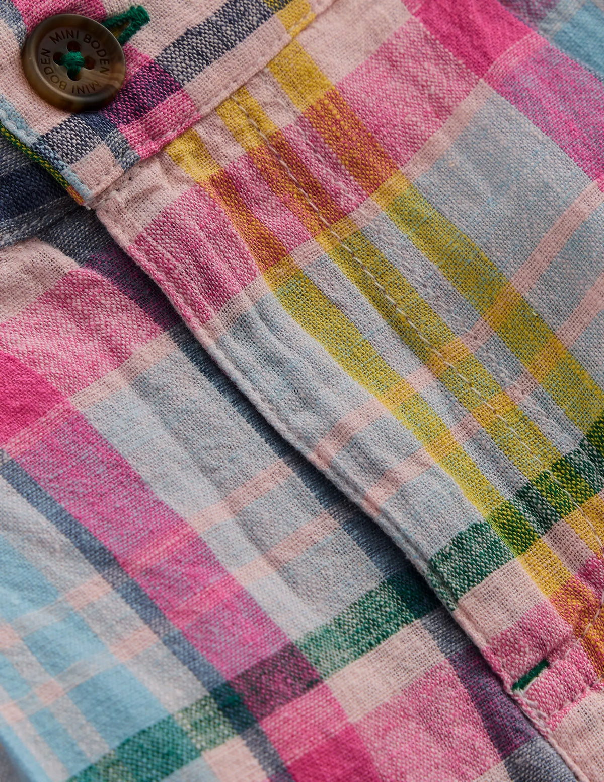 Madras Check Shorts-Madras Check