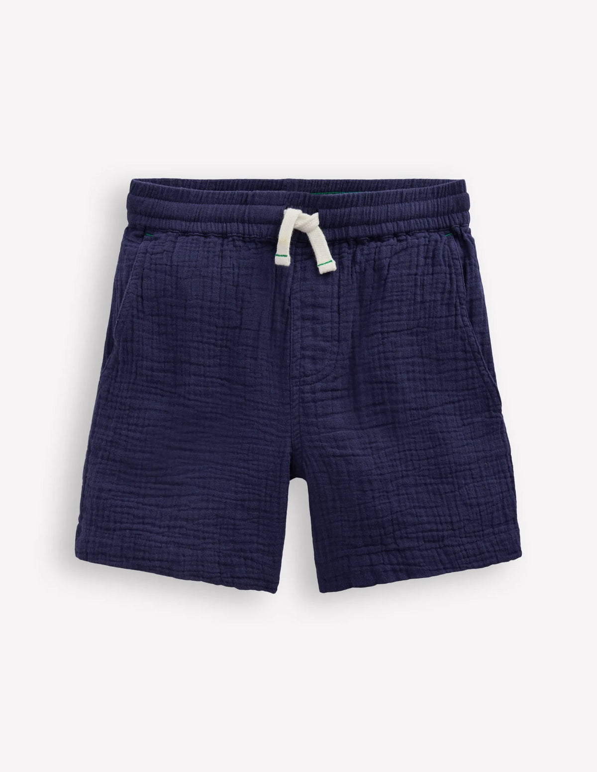Double Cloth Shorts-Navy