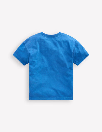 Garment Dye Relaxed T-shirt-Cabana Blue
