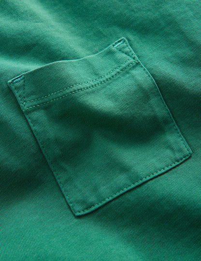 Garment Dye Relaxed T-shirt-Spruce Green
