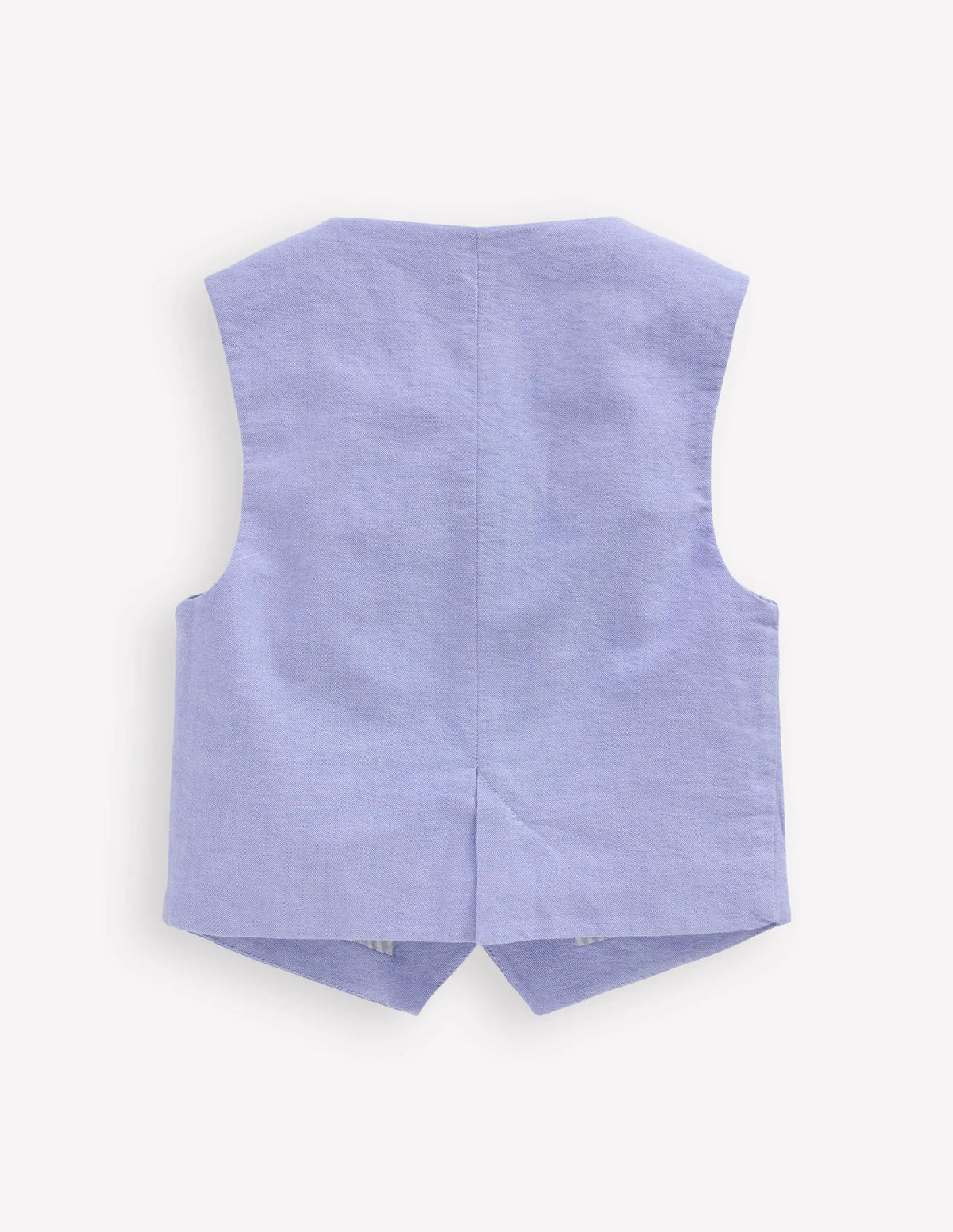 Cotton Oxford Waistcoat-Blue Oxford