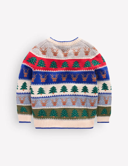 Fair Isle Jumper-Multi Christmas
