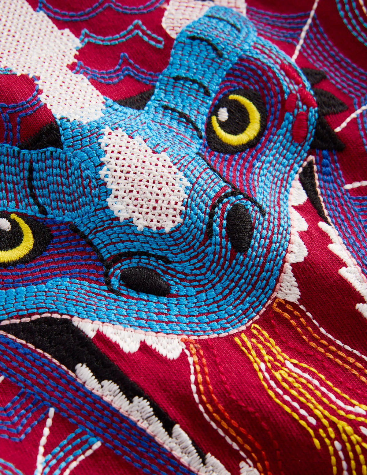 Glow Superstitch T-shirt-Chestnut Dragon