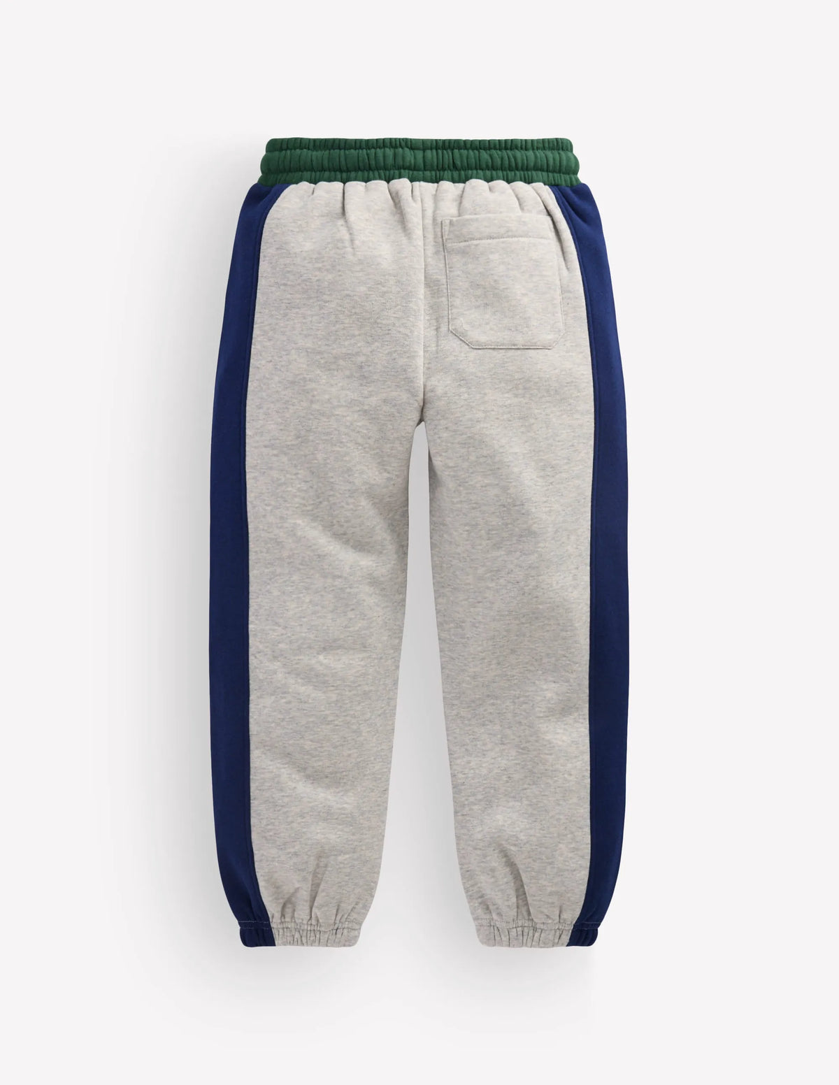 Colourblock Cuffed Joggers-Grey Marl Multi Stripe