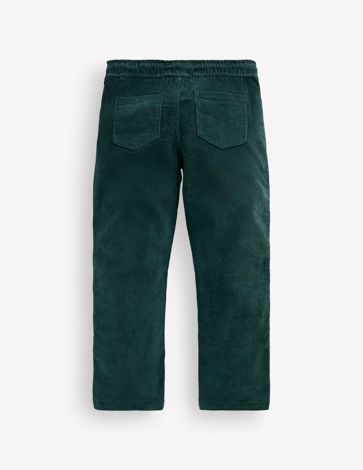 Slim Pull-on Pants-Dark Green Cord