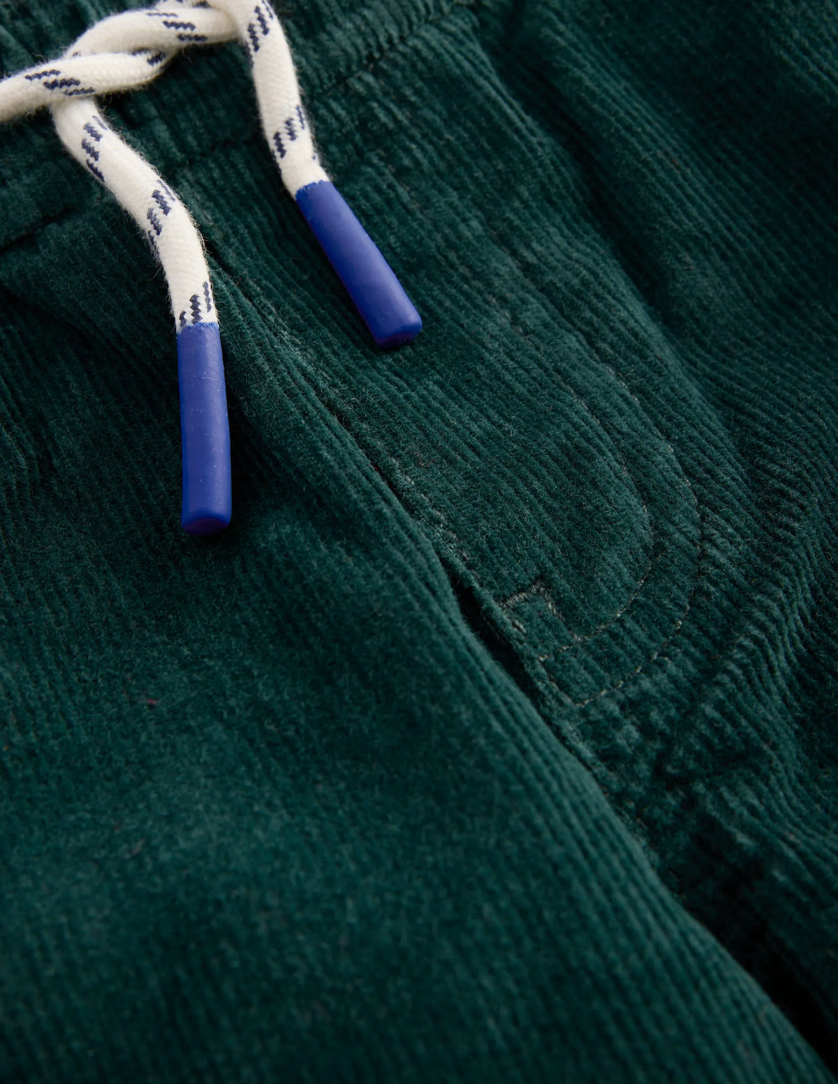 Slim Pull-on Pants-Dark Green Cord