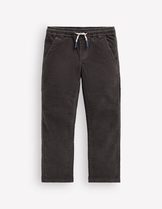 Slim Pull-on Pants-Grey Cord