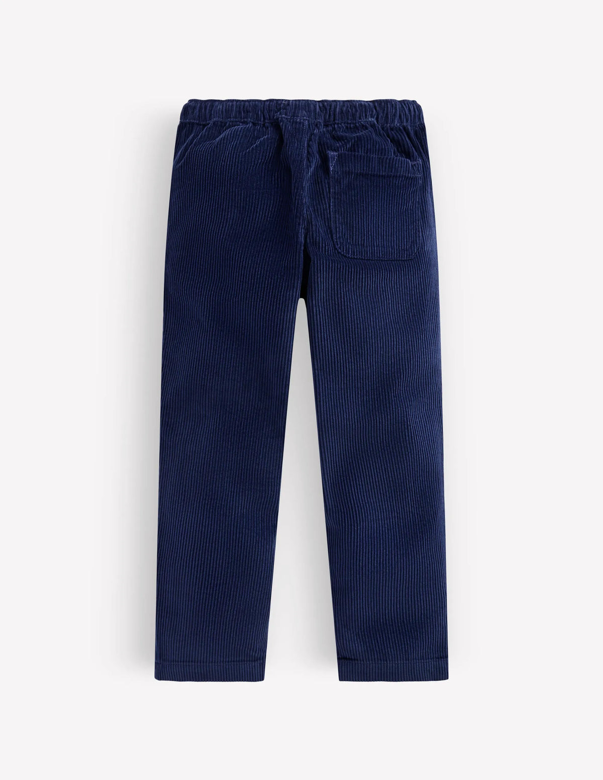 Straight Cord Trousers-Navy