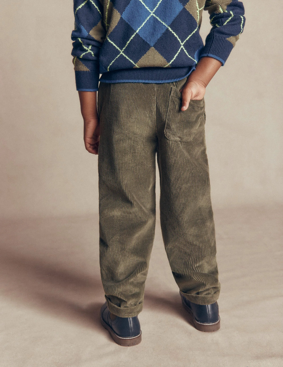 Straight Cord Trousers-Bungee Cord