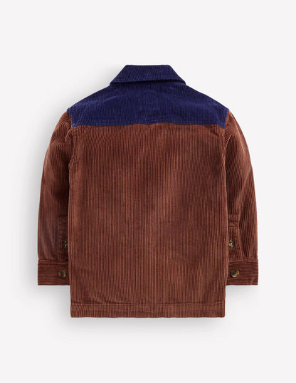 Front Pocket Overshirt-Woodland Brown