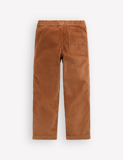 Pull-on Cord Pants-Ginger