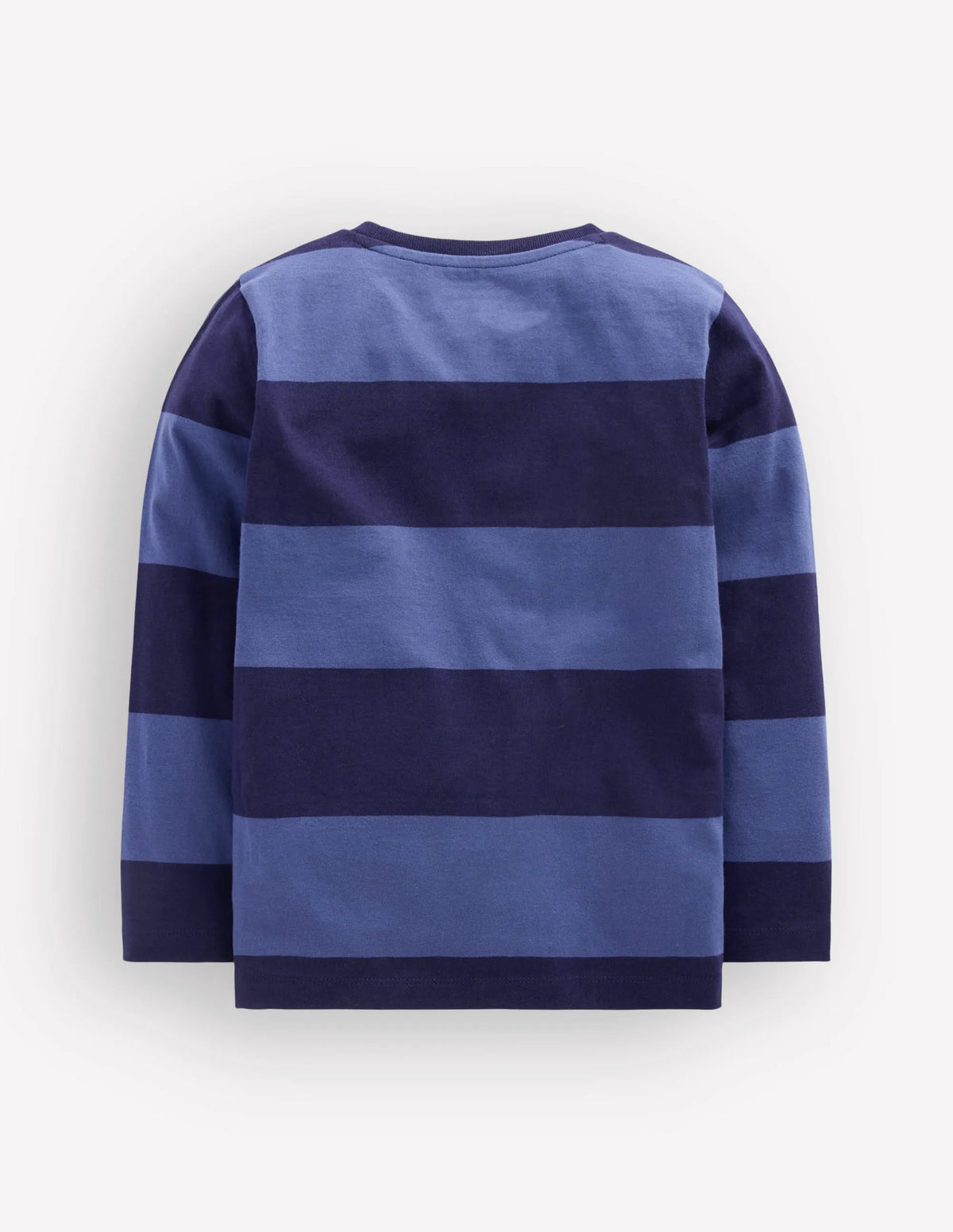 Striped Stitch Detail T-Shirt-Blue Stripe, Guitar