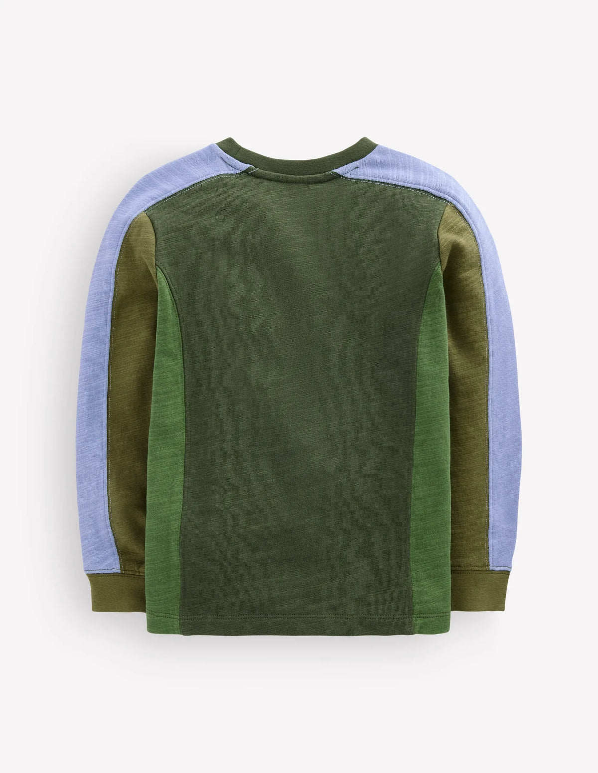 Colourblock Mid-weight T-Shirt-Brunswick Green Colourblock