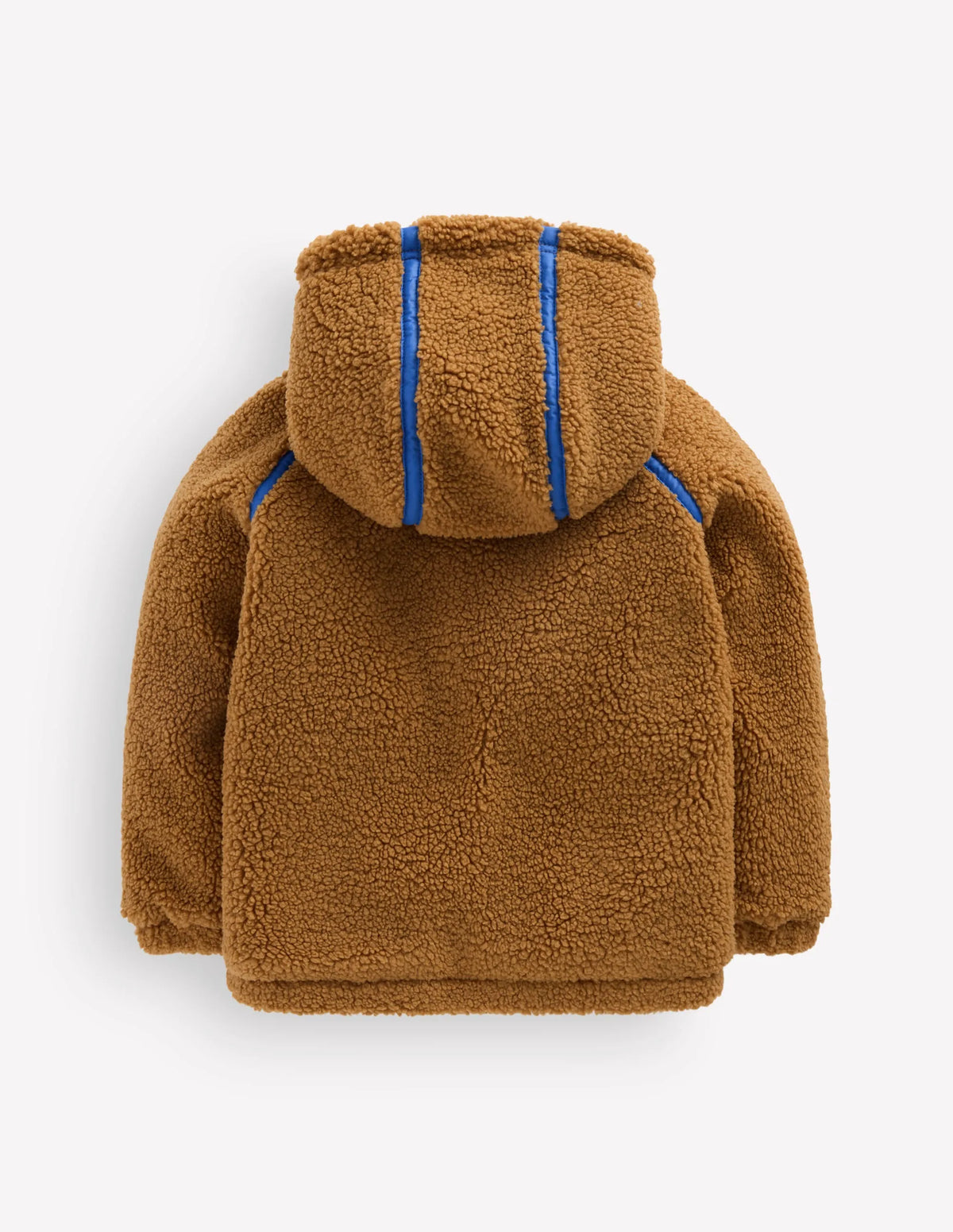 Cosy Borg Hooded Jacket-BROWN BORG