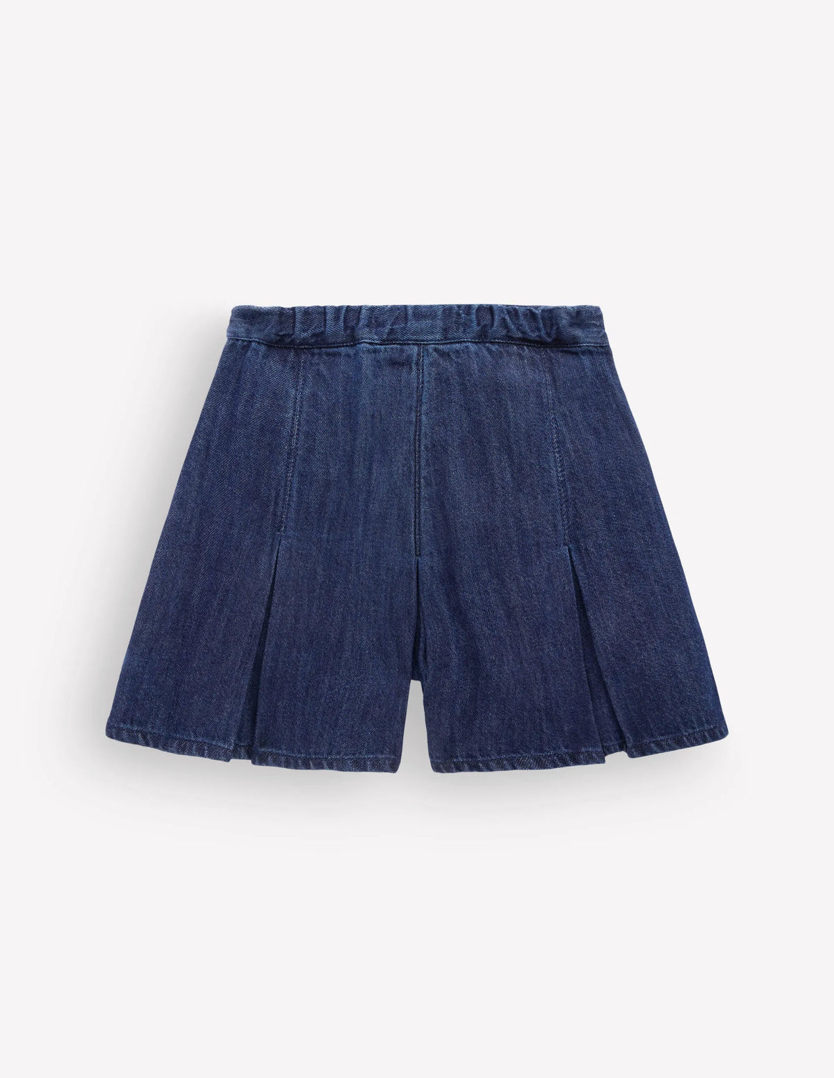 Pleated Skort-Denim