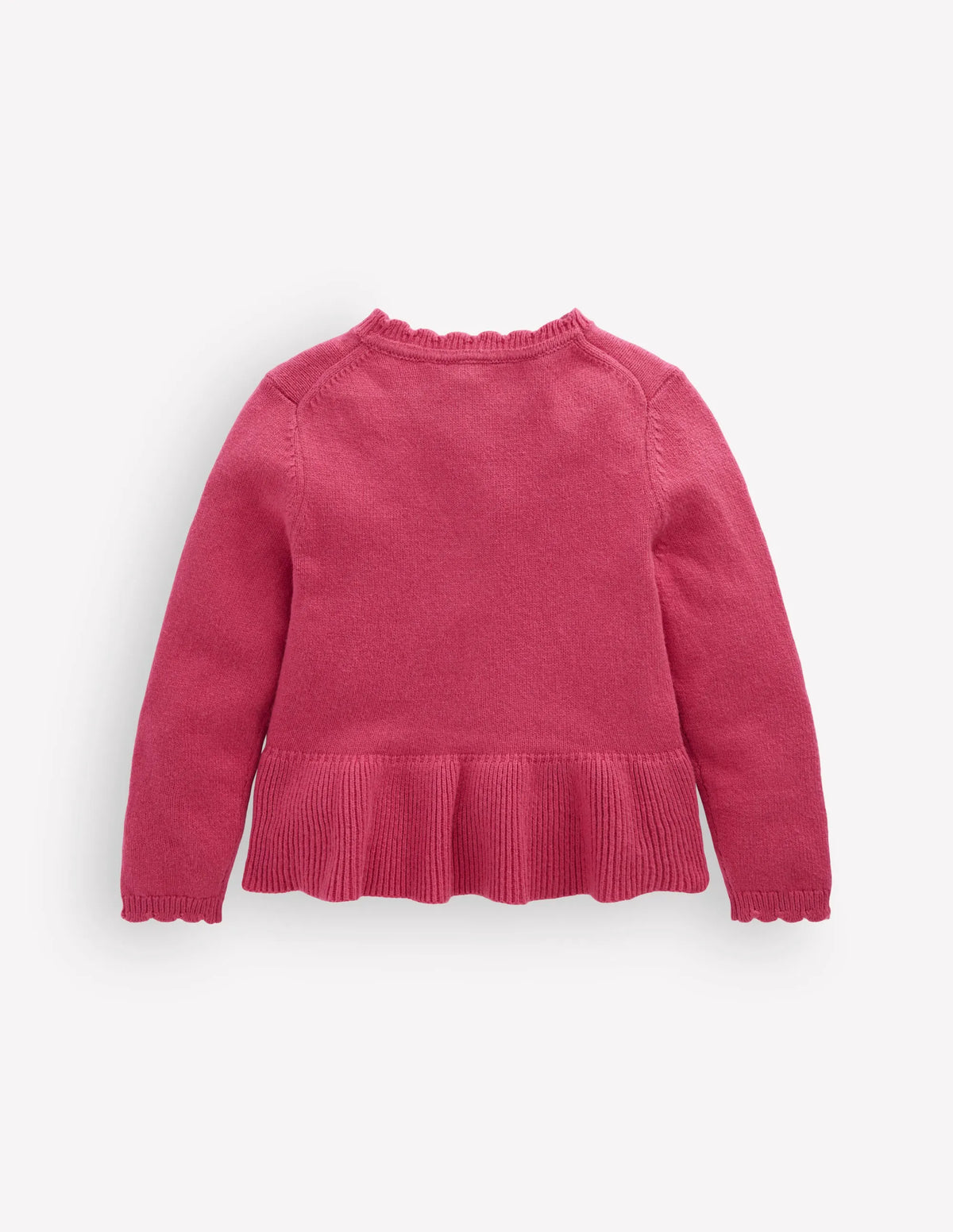 Pretty Peplum Cardigan-Winter Blush