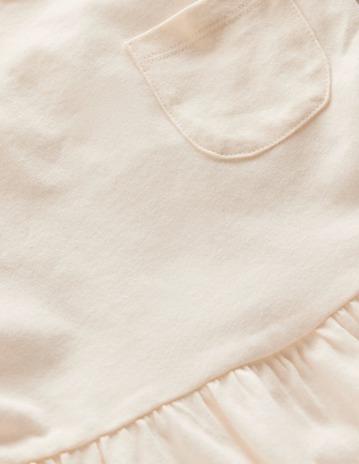 Long Sleeve Peplum Top-Soft Ivory