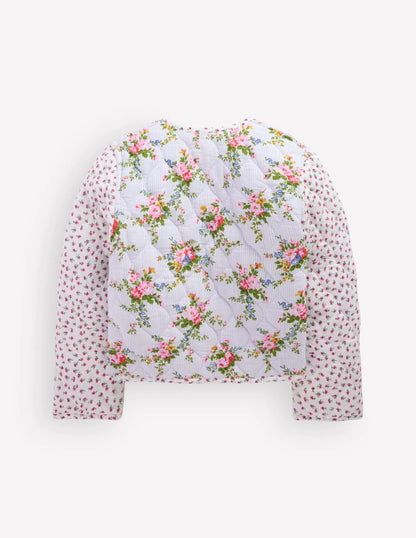 Reversible Quilted Jacket-Floral Hotch Potch
