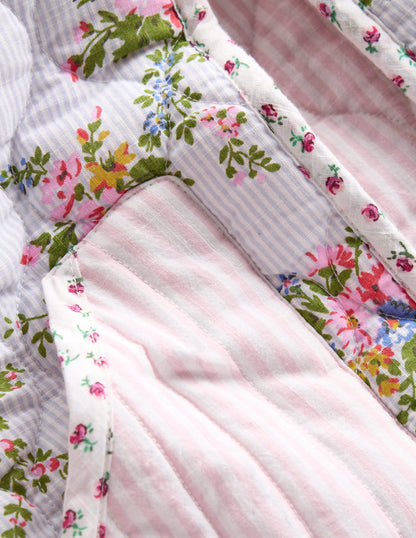 Reversible Quilted Jacket-Floral Hotch Potch