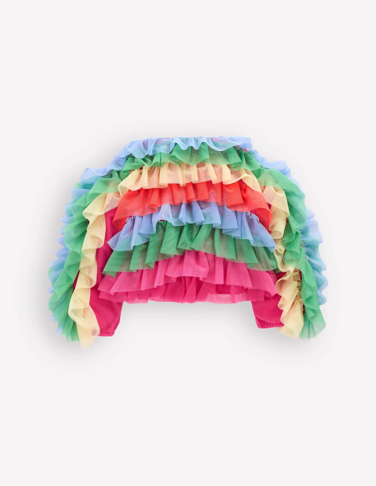 Rainbow Tulle Jacket-Multi Rainbow